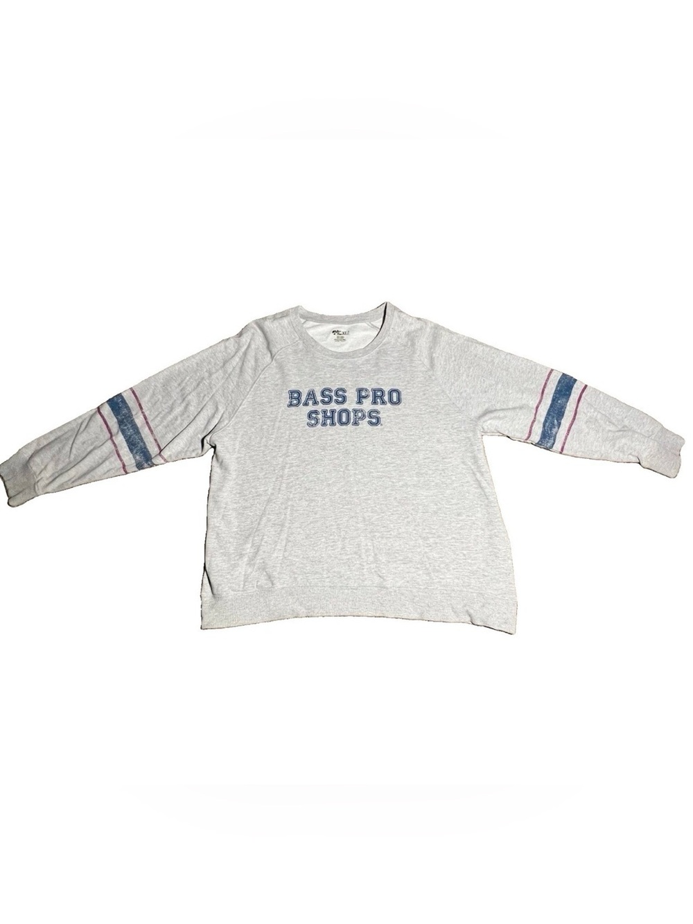 Bass Pro Shops Vintage-Style Gray Crewneck Sweatshirt Woman XL